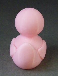 3D Prints - Normale Badeend 1 - Kersenroze (Sakura Pink)