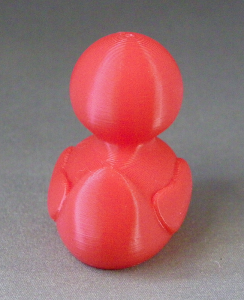 3D Prints - Normale Badeend 1 - Rood (Red)