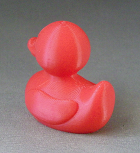 3D Prints - Normale Badeend 1 - Rood (Red)