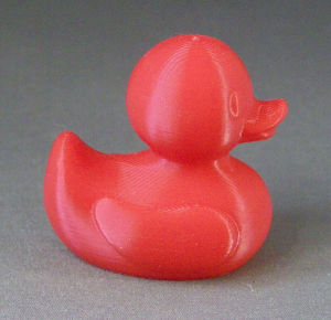3D Prints - Normale Badeend 1 - Rood (Red)
