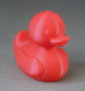3D Prints - Normale Badeend 1 - Rood (Red)