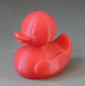 3D Prints - Normale Badeend 1 - Rood (Red)
