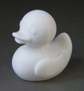 3D Prints - Normale Badeend 1 - Wit (White)