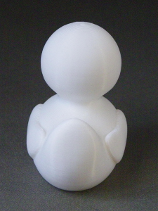 3D Prints - Normale Badeend 1 - Wit (White)