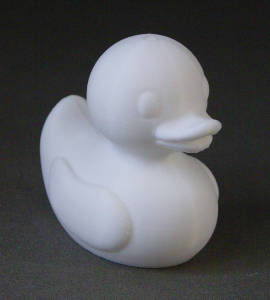 3D Prints - Normale Badeend 1 - Wit (White)