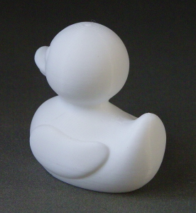 3D Prints - Normale Badeend 1 - Wit (White)
