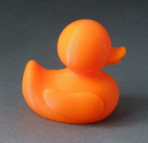 3D Prints - Normale Badeend 1 - Zonnig Oranje (Sunny Orange)