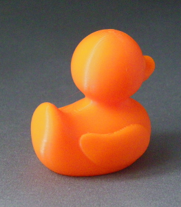 3D Prints - Normale Badeend 1 - Zonnig Oranje (Sunny Orange)