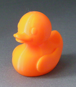 3D Prints - Normale Badeend 1 - Zonnig Oranje (Sunny Orange)