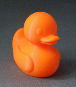 3D Prints - Normale Badeend 1 - Zonnig Oranje (Sunny Orange)