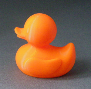 3D Prints - Normale Badeend 1 - Zonnig Oranje (Sunny Orange)
