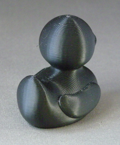 3D Prints - Normale Badeend 1 - Zwart (Black)