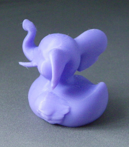 3D Prints - Olifant Badeend 1 - Paars (Purple)