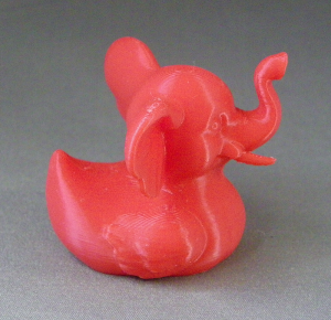 3D Prints - Olifant Badeend 1 - Rood (Red)