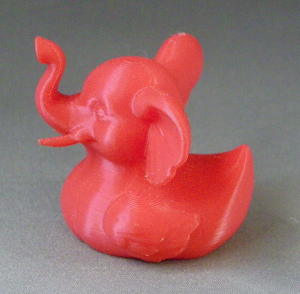 3D Prints - Olifant Badeend 1 - Rood (Red)