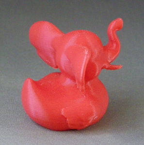 3D Prints - Olifant Badeend 1 - Rood (Red)