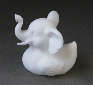 3D Prints - Olifant Badeend 1 - Wit (White)