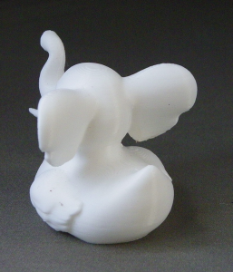 3D Prints - Olifant Badeend 1 - Wit (White)