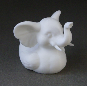3D Prints - Olifant Badeend 1 - Wit (White)