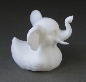 3D Prints - Olifant Badeend 1 - Wit (White)