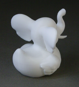 3D Prints - Olifant Badeend 1 - Wit (White)