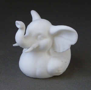 3D Prints - Olifant Badeend 1 - Wit (White)