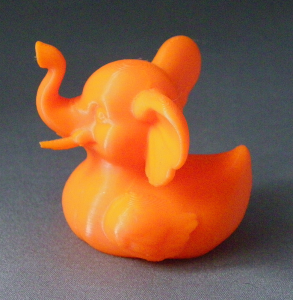 3D Prints - Olifant Badeend 1 - Zonnig Oranje (Sunny Orange)