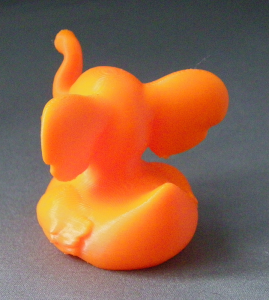 3D Prints - Olifant Badeend 1 - Zonnig Oranje (Sunny Orange)