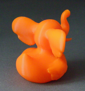 3D Prints - Olifant Badeend 1 - Zonnig Oranje (Sunny Orange)
