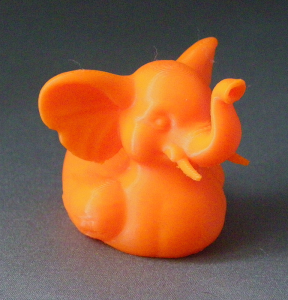 3D Prints - Olifant Badeend 1 - Zonnig Oranje (Sunny Orange)