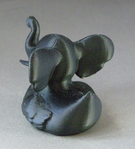 3D Prints - Olifant Badeend 1 - Zwart (Black)