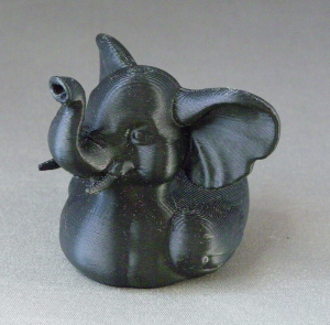 3D Prints - Olifant Badeend 1 - Zwart (Black)