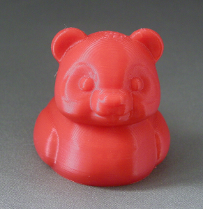3D Prints - Panda Badeend 1 - Rood (Red)