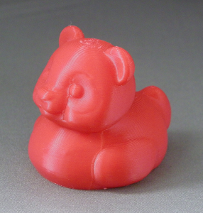 3D Prints - Panda Badeend 1 - Rood (Red)
