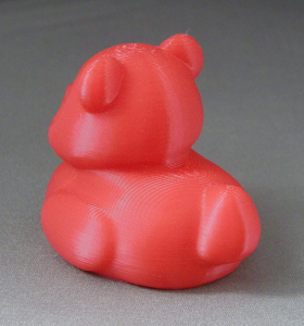 3D Prints - Panda Badeend 1 - Rood (Red)