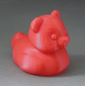 3D Prints - Panda Badeend 1 - Rood (Red)