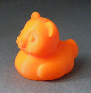 3D Prints - Panda Badeend 1 - Zonnig Oranje (Sunny Orange)