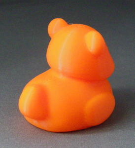3D Prints - Panda Badeend 1 - Zonnig Oranje (Sunny Orange)