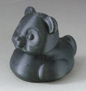 3D Prints - Panda Badeend 1 - Zwart (Black)