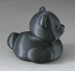 3D Prints - Panda Badeend 1 - Zwart (Black)