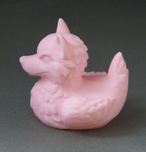 3D Prints - Wolf Badeend 1 - Kersenroze (Sakura Pink)