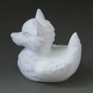 3D Prints - Wolf Badeend 1 - Wit (White)
