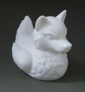 3D Prints - Wolf Badeend 1 - Wit (White)