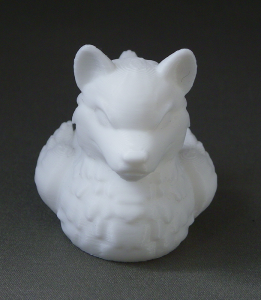 3D Prints - Wolf Badeend 1 - Wit (White)