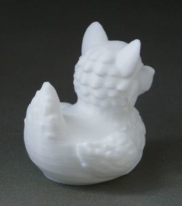 3D Prints - Wolf Badeend 1 - Wit (White)