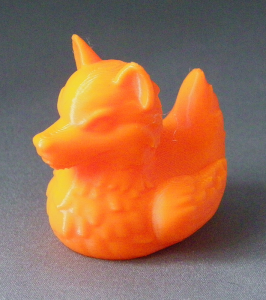 3D Prints - Wolf Badeend 1 - Zonnig Oranje (Sunny Orange)