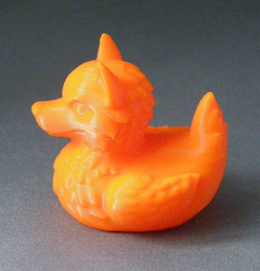 3D Prints - Wolf Badeend 1 - Zonnig Oranje (Sunny Orange)