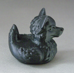 3D Prints - Wolf Badeend 1 - Zwart (Black)