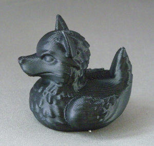 3D Prints - Wolf Badeend 1 - Zwart (Black)
