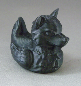 3D Prints - Wolf Badeend 1 - Zwart (Black)